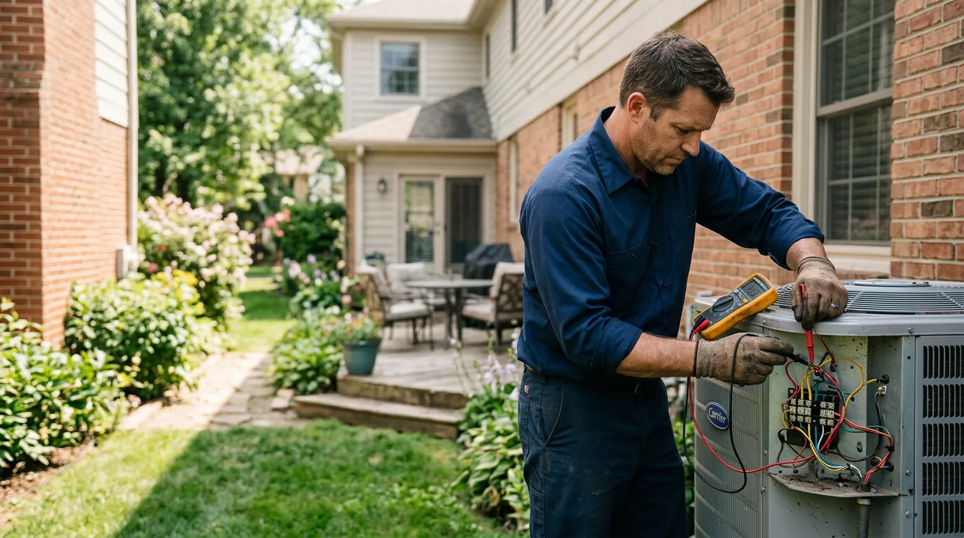 HVAC technician working near Green River, WY